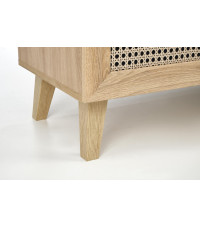 BORNEO KM-1 komoda dąb artisan/czarny (2p1szt)