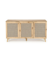 BORNEO KM-1 komoda dąb artisan/czarny (2p1szt)