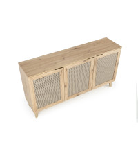 BORNEO KM-1 komoda dąb artisan/czarny (2p1szt)