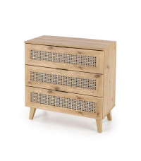 BORNEO KM-2 komoda dąb artisan/czarny (1p1szt)