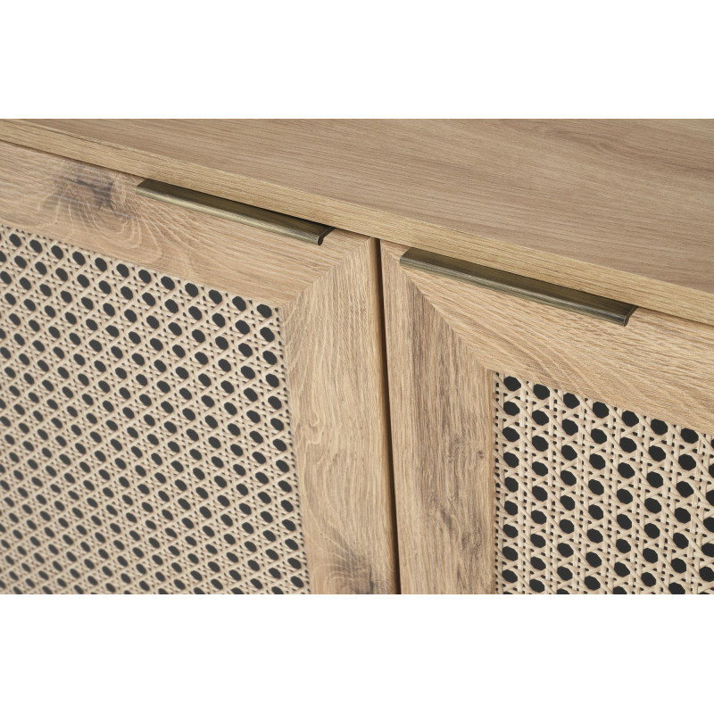 BORNEO KM-2 komoda dąb artisan/czarny (1p1szt)