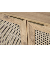 BORNEO KM-2 komoda dąb artisan/czarny (1p1szt)