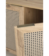 BORNEO KM-2 komoda dąb artisan/czarny (1p1szt)