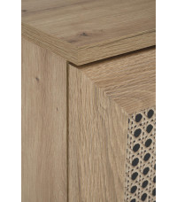 BORNEO KM-2 komoda dąb artisan/czarny (1p1szt)