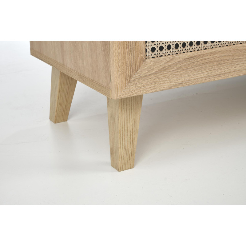 BORNEO KM-2 komoda dąb artisan/czarny (1p1szt)