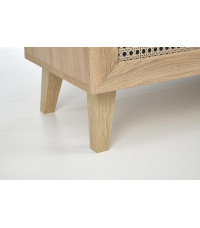 BORNEO KM-2 komoda dąb artisan/czarny (1p1szt)