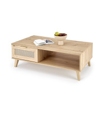 BORNEO LAW-1 ława dąb artisan/czarny (2p1szt)