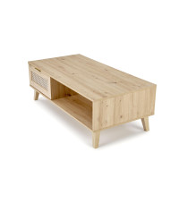 BORNEO LAW-1 ława dąb artisan/czarny (2p1szt)