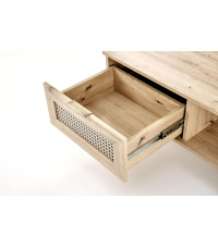 BORNEO LAW-1 ława dąb artisan/czarny (2p1szt)