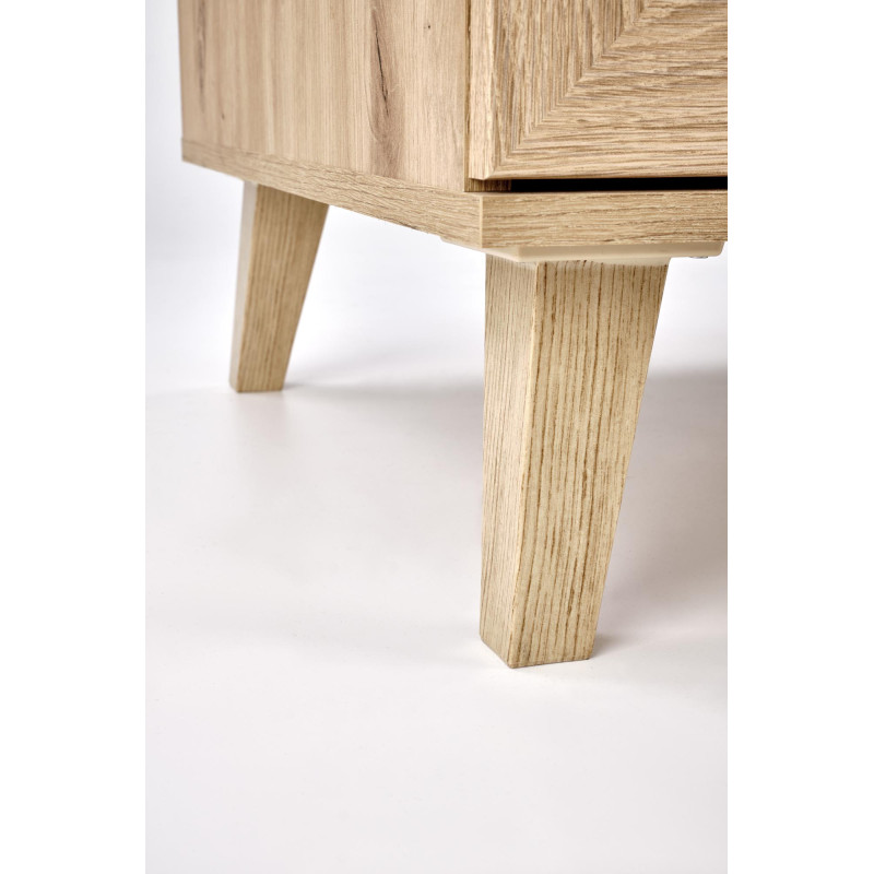 BORNEO LAW-1 ława dąb artisan/czarny (2p1szt)