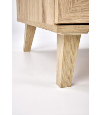 BORNEO LAW-1 ława dąb artisan/czarny (2p1szt)