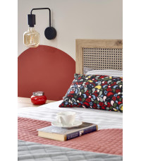 BORNEO LOZ-160 łóżko 160 dąb artisan/czarny (4p1szt)