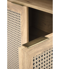 BORNEO REG-1 regał dąb artisan/czarny (2p1szt)