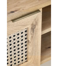 BORNEO RTV-1 stolik RTV dąb artisan/czarny (1p1szt)