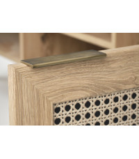 BORNEO RTV-1 stolik RTV dąb artisan/czarny (1p1szt)