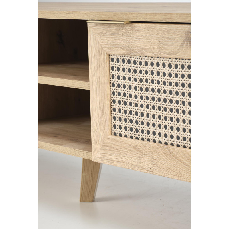 BORNEO RTV-1 stolik RTV dąb artisan/czarny (1p1szt)