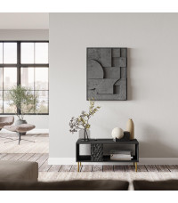 BULLET LAW-1 ława czarny, nogi: złoty (1P1SZT)