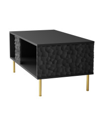 BULLET LAW-1 ława czarny, nogi: złoty (1P1SZT)