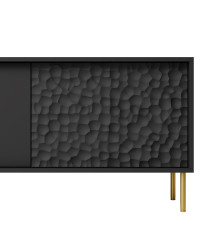 BULLET RTV-1 stolik RTV 180 cm czarny, nogi: złoty (1P1SZT)