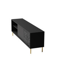 BULLET RTV-1 stolik RTV 180 cm czarny, nogi: złoty (1P1SZT)