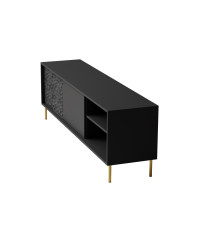 BULLET RTV-1 stolik RTV 180 cm czarny, nogi: złoty (1P1SZT)