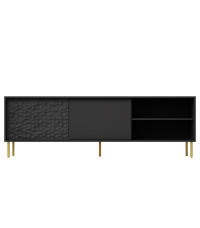 BULLET RTV-1 stolik RTV 180 cm czarny, nogi: złoty (1P1SZT)