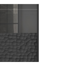 BULLET W-1 witryna czarny, nogi: złoty (2P1SZT)