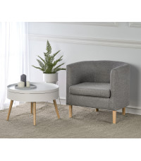 CLUBBY fotel wypoczynkowy popiel (1p1szt)