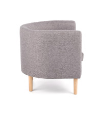 CLUBBY fotel wypoczynkowy popiel (1p1szt)