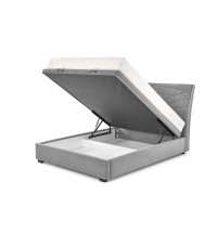 CONTINENTAL 1 łóżko 160 - popiel (jodełka) tap. Monolith 85 (3p1szt)