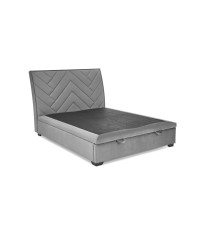 CONTINENTAL 1 łóżko 160 - popiel (jodełka) tap. Monolith 85 (3p1szt)