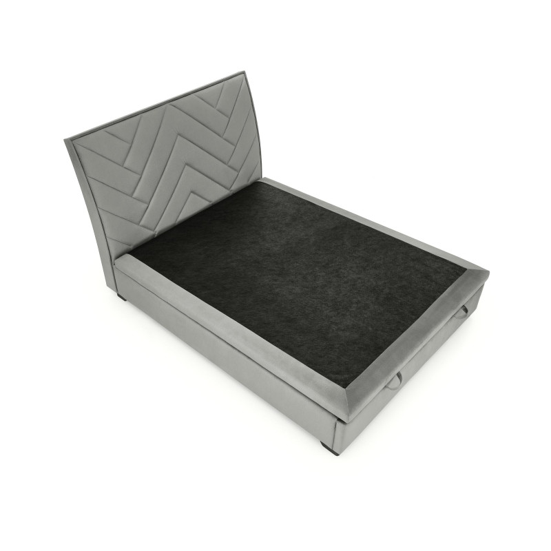 CONTINENTAL 1 łóżko 160 - popiel (jodełka) tap. Monolith 85 (3p1szt)