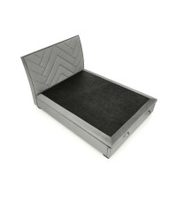 CONTINENTAL 1 łóżko 160 - popiel (jodełka) tap. Monolith 85 (3p1szt)