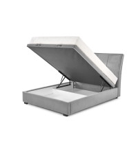 CONTINENTAL 2 łóżko 160 - popiel (prostokąty) tap. Monolith 85 (3p1szt)