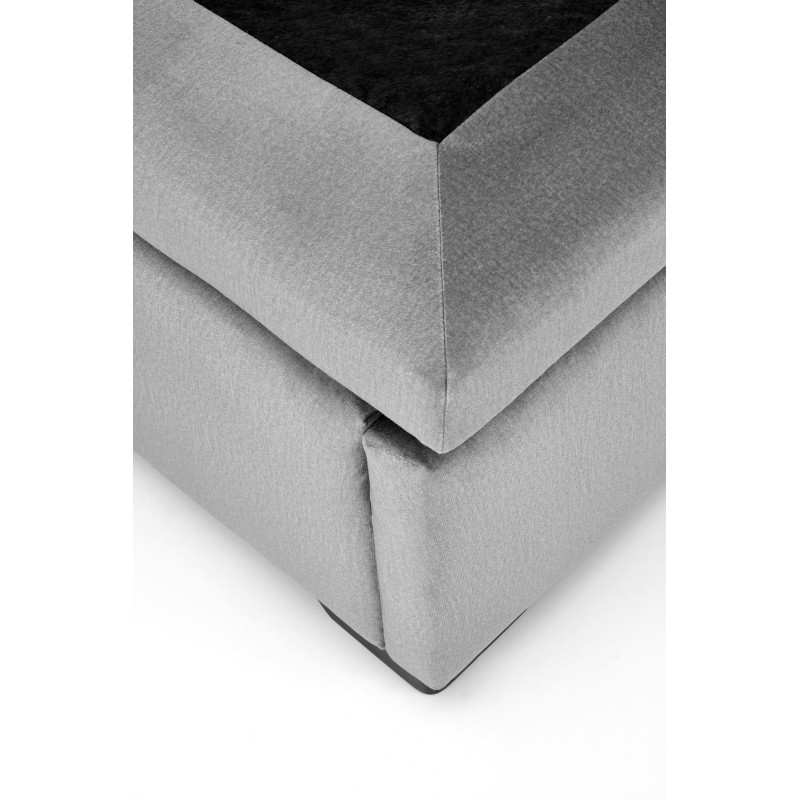 CONTINENTAL 2 łóżko 160 - popiel (prostokąty) tap. Monolith 85 (3p1szt)