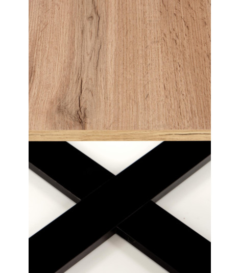CROSS ława kolor dąb wotan/czarny (1p1szt)