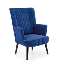 DELGADO fotel wypoczynkowy granatowy