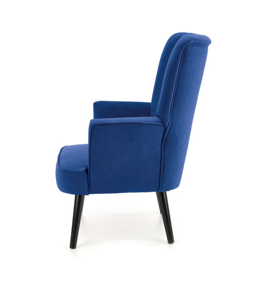 DELGADO fotel wypoczynkowy granatowy