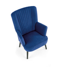 DELGADO fotel wypoczynkowy granatowy