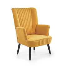 DELGADO fotel wypoczynkowy musztardowy