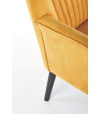 DELGADO fotel wypoczynkowy musztardowy