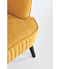 DELGADO fotel wypoczynkowy musztardowy