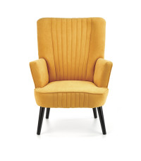 DELGADO fotel wypoczynkowy musztardowy