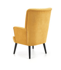 DELGADO fotel wypoczynkowy musztardowy