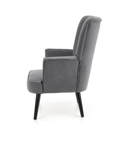 DELGADO fotel wypoczynkowy popielaty