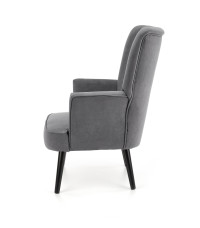 DELGADO fotel wypoczynkowy popielaty