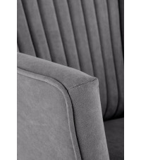 DELGADO fotel wypoczynkowy popielaty