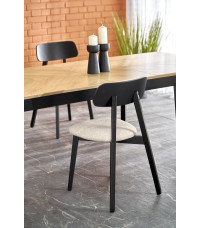 EDMONDO stół rozkładany dąb naturalny / czarny (2p1szt)