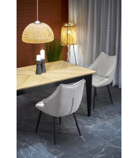 EDMONDO stół rozkładany dąb naturalny / czarny (2p1szt)