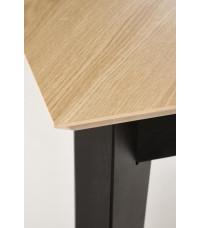 EDMONDO stół rozkładany dąb naturalny / czarny (2p1szt)